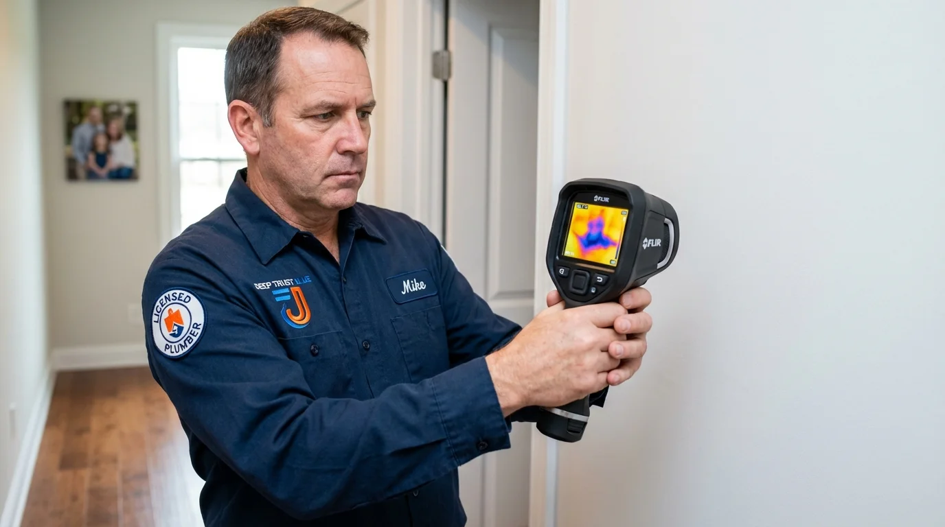 Thermal imaging leak detection by Johns Plumbing LLC in San Antonio